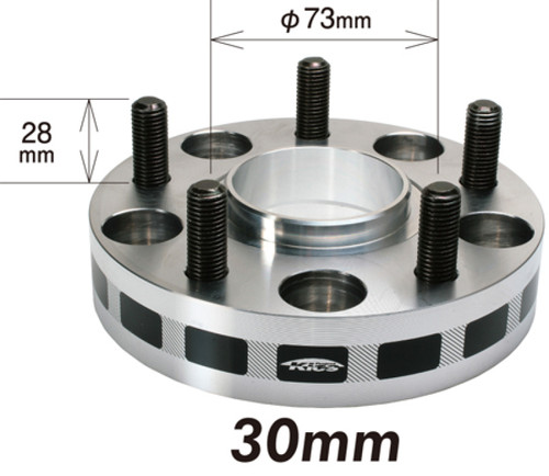 Project Kics 30mm Thick 12x1.50 60mm Hub 5x114.3 Wide Tread Spacers