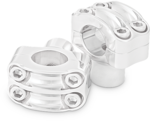 Reaper 1-1/2" Risers 1" Bar Set - Chrome