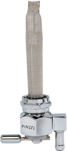 Power-flo Petcock Chrome 22mm Res Barb Down