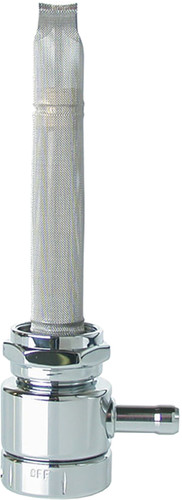 Power-flo Petcock Chrome 22mm Res Knob Cntrl
