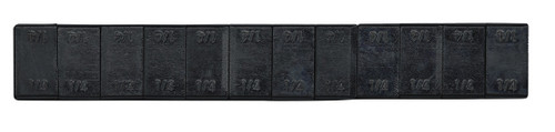 Wheel Weights 1/4 Oz Black 12 Pcs/48 Strips/box