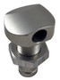 Billet Thru-hull Water Fitting Polished 3/8" 90 Deg.
