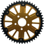 Stealth 53t Rear Sprocket Gld Alum Car  Blk Steel Teeth