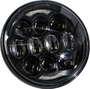 Led Headlight 5.75" 80w Black 4000/2200 Lumens