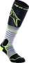 Mx Pro Socks Black/grey/ylw Fluo Lg