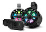 Extrmtower 2-pk 8  Spkr 2 Amp Speakers + 2 Batteries Blk