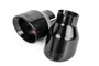 APR Double-Walled 4in Slash-Cut Tips - Polished Diamond Black - Set of 2