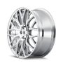 Touren 3276 TR76 20x8.5 / 5x114.3 BP / 35mm Offset / 72.6mm Hub Chrome Wheel