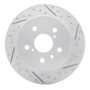 R1 18-24 Toyota Camry Rear Right Drilled & Slotted Geo-Carbon Rotor