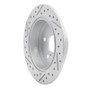 R1 18-24 Toyota Camry Rear Right Drilled & Slotted Geo-Carbon Rotor