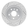 R1 18-24 Toyota Camry Rear Right Drilled & Slotted Geo-Carbon Rotor