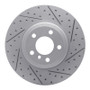 R1 07-19 BMW X6 Rear Right Drilled & Slotted Geo-Carbon Rotor