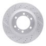 R1 10-24 Lexus Gx460 Front Left Drilled & Slotted Geo-Carbon Rotor
