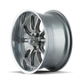 Ridler 650 18x8 / 5x127 BP / 0mm Offset / 83.82mm Hub Gloss Grey Polished Wheel