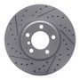 R1 12-18 BMW 328I Xdrive Front Right Drilled & Slotted Geo-Carbon Rotor