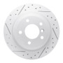 R1 09-16 BMW Z4 Rear Left Drilled & Slotted Geo-Carbon Rotor
