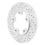 R1 15-26 Ford Transit-250 Rear Left Drilled & Slotted Geo-Carbon Rotor
