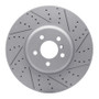 R1 09-17 BMW 750I Right Front Drilled & Slotted Geo-Carbon Rotor