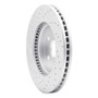 R1 02-15 Lexus Is250 Front Right Drilled & Slotted Geo-Carbon Rotor
