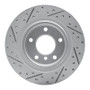 R1 03-08 BMW Z4 Rear Right Drilled & Slotted Geo-Carbon Rotor