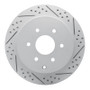 R1 10-24 Infiniti Qx56 Rear Right Drilled & Slotted Geo-Carbon Rotor