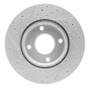 R1 07-14 Nissan Sentra Front Right Drilled & Slotted Geo-Carbon Rotor