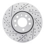 R1 03-11 Cadillac Bls (Mexico) Front Left Drilled & Slotted Geo-Carbon Rotor