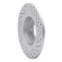 R1 95-98 BMW 318Ti Front Left Drilled & Slotted Geo-Carbon Rotor