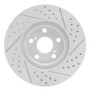 R1 00-10 Pontiac Vibe Front Left Drilled & Slotted Geo-Carbon Rotor