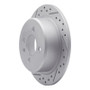 R1 84-91 BMW 325Ix Rear Left Drilled & Slotted Geo-Carbon Rotor