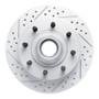 R1 99-02 Ford Excursion Front Left Drilled & Slotted Geo-Carbon Rotor