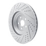 R1 10-17 Lexus Ls460 Right Front Drilled & Slotted Geo-Carbon Rotor