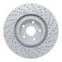 R1 09-11 Lexus Is350 Left Front Drilled & Slotted Geo-Carbon Rotor
