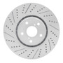 R1 07-11 Lexus Gs350 Left Front Drilled & Slotted Geo-Carbon Rotor