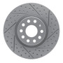 R1 05-25 Audi Tt Front Right Drilled & Slotted Geo-Carbon Rotor