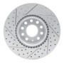 R1 05-25 Audi Tt Front Right Drilled & Slotted Geo-Carbon Rotor
