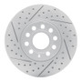 R1 05-25 Audi Q2 (Mexico) Front Left Drilled & Slotted Geo-Carbon Rotor