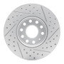 R1 05-25 Audi Q2 (Mexico) Front Left Drilled & Slotted Geo-Carbon Rotor