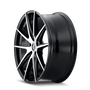 Kraze KR193 Turismo 18x8 / 5x120 BP / 40mm Offset / 74.1mm Hub Gloss Black Machined Wheel