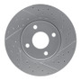 R1 05-12 Ford Ecosport (Mexico) Front Right Drilled & Slotted Geo-Carbon Rotor