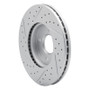 R1 05-12 Ford Ecosport (Mexico) Front Right Drilled & Slotted Geo-Carbon Rotor