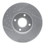 R1 05-12 Ford Ecosport (Mexico) Front Right Drilled & Slotted Geo-Carbon Rotor