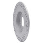 R1 17-23 Hyundai Kona Ev Rear Right Drilled & Slotted Geo-Carbon Rotor