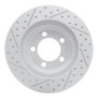 R1 67-67 Ford Country Squire Front Right Drilled & Slotted Geo-Carbon Rotor