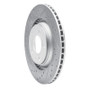 R1 04-09 Audi S4 Rear Left Drilled & Slotted Geo-Carbon Rotor