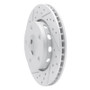 R1 00-02 Audi S4 Rear Left Drilled & Slotted Geo-Carbon Rotor