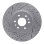 R1 09-10 Kia Borrego Front Right Drilled & Slotted Geo-Carbon Rotor