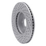R1 09-10 Kia Borrego Front Right Drilled & Slotted Geo-Carbon Rotor