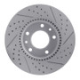 R1 03-05 Kia Sedona Front Right Drilled & Slotted Geo-Carbon Rotor