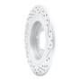 R1 13-26 Hyundai Azera Rear Left Drilled & Slotted Geo-Carbon Rotor